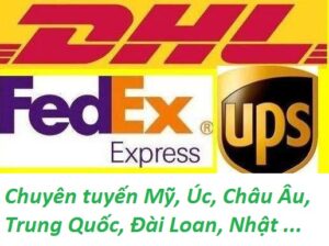 gửi hàng đi nước ngoài bằng dịch vụ DLH, UPS, FedEx